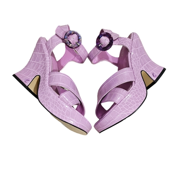 Circus by Sam Edelman Lavender Chunky Heel Platform Sandal Sz.5.5 NWOB - Picture 3 of 8
